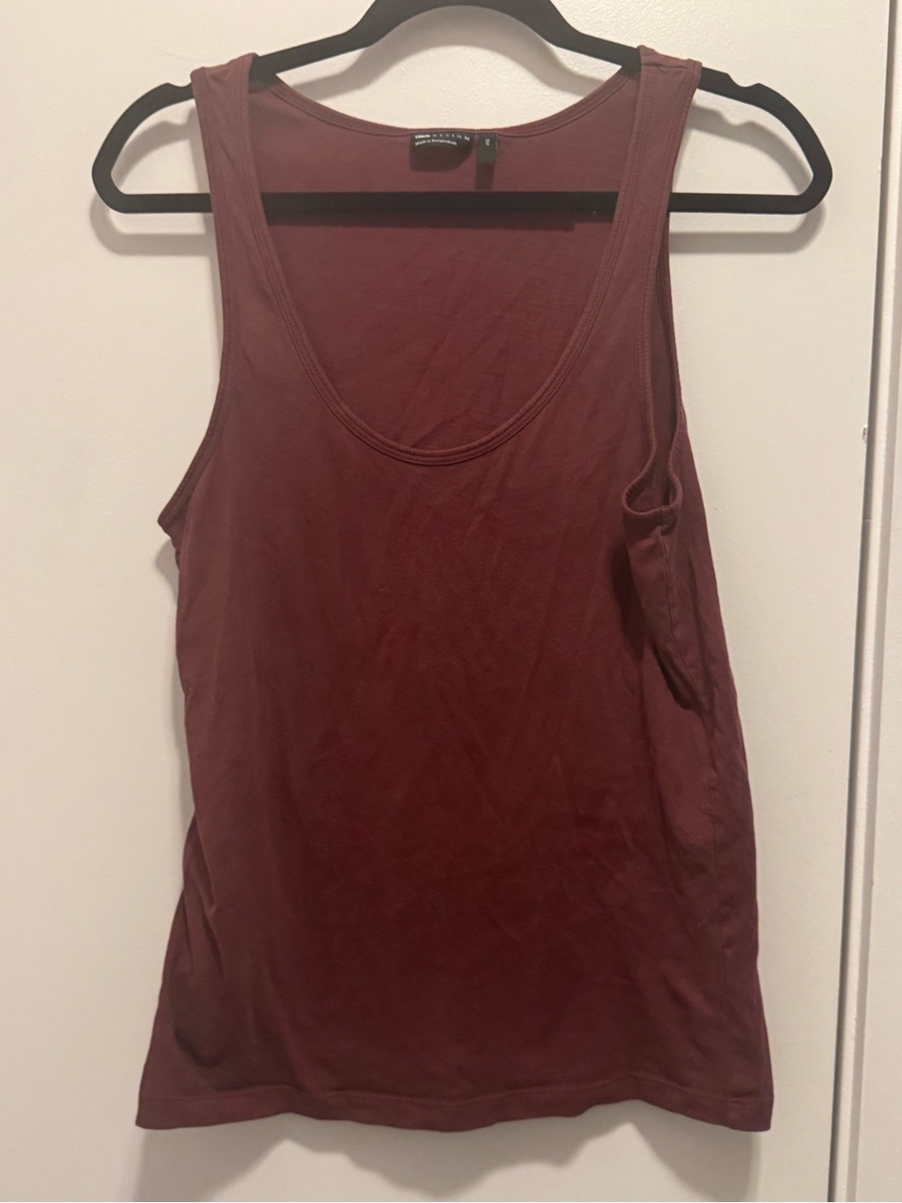 ASOS DESIGN Men’s XS Burgundy Scoop Neck Tank Top Casual